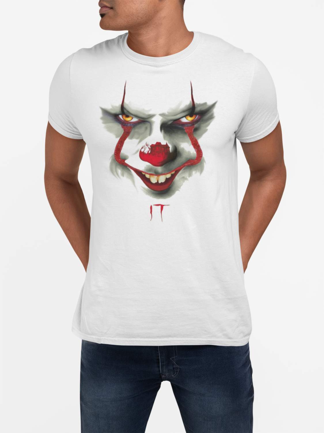 Pennywise t-shirt - Vit IT smile Halloween - Highstreet.se