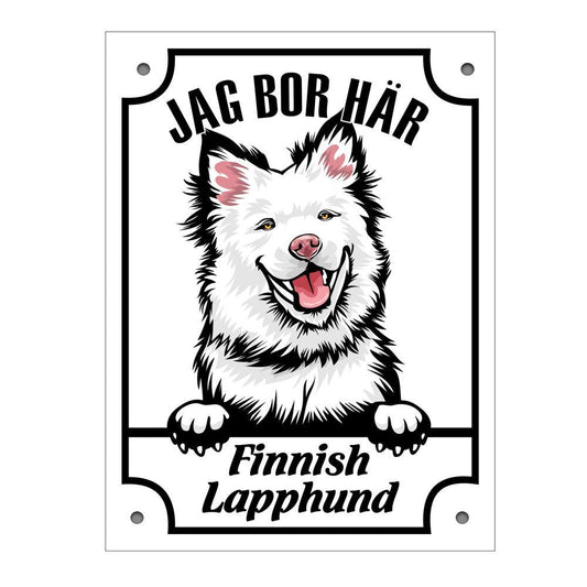 Plåtskylt  Finnish lapphund Kikande hund skylt - Highstreet.se