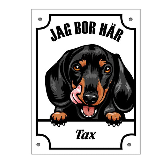 Plåtskylt Tax  Kikande hund skylt - Highstreet.se