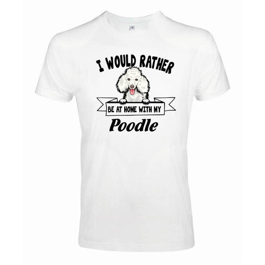 Poodle kikande hund t-shirt - Rather be with... - Highstreet.se