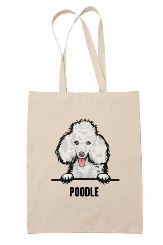Poodle tygkasse hund shopping väska Tote bag pudel