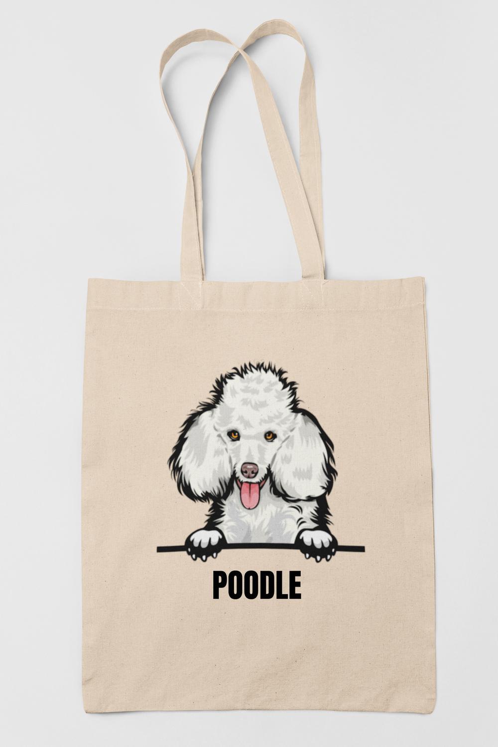 Poodle tygkasse hund shopping väska Tote bag pudel