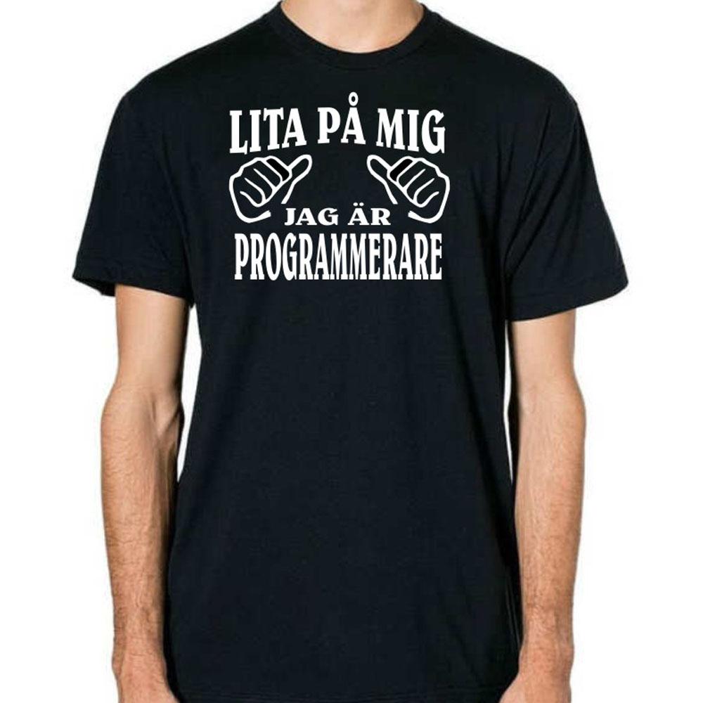 Programmerare T-shirt  -  Lita på mig jag är Programmerare - Highstreet.se