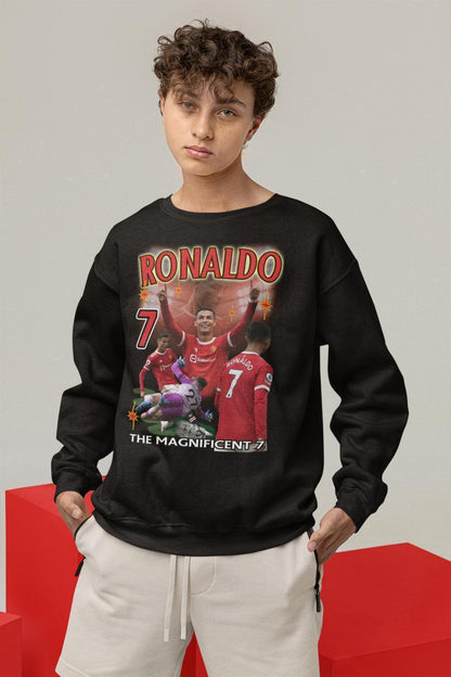 Ronaldo Sweatshirt - Man UTD & Portugal spelare tröja svart - Highstreet.se
