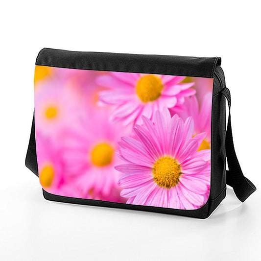 Rosa blommor med axelrem - Messenger Bag - Highstreet.se