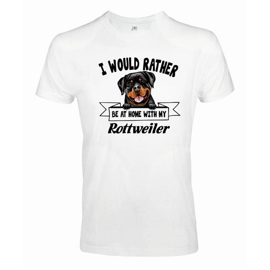 Rottweiler kikande hund t-shirt - Rather be with... - Highstreet.se