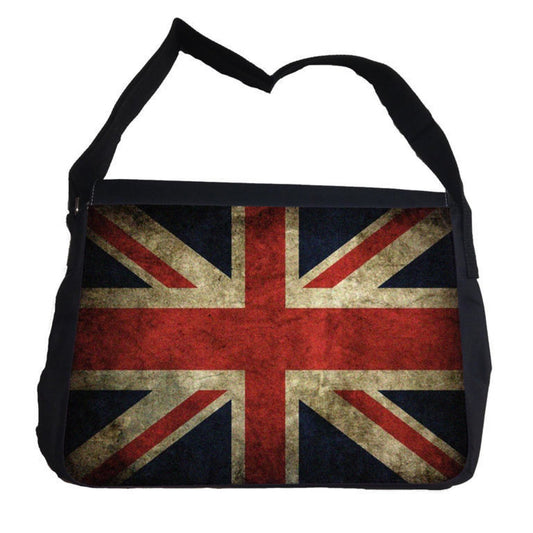 skolväska med uk flagga tryck messenger bag