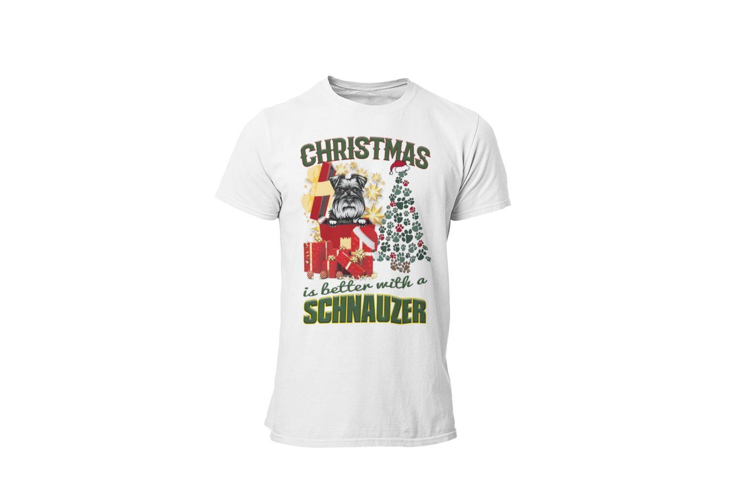 Schnauzer dog t-shirt - Christmas is better with a ... - Highstreet.se