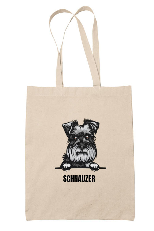 Schnauzer tygkasse hund shopping väska Tote bag