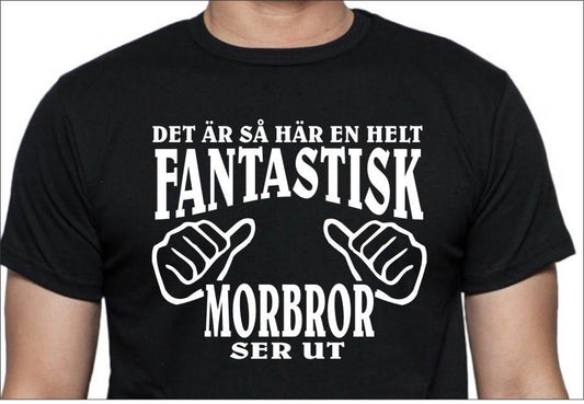 Svart T-shirt Det är så här en helt fantastisk Morbror ser ut - Highstreet.se