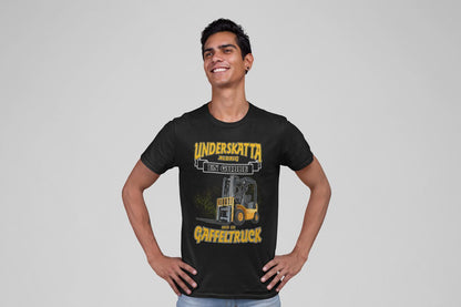 Svart T-shirt underskatta aldrig en gubbe med en gaffeltruck - Highstreet.se