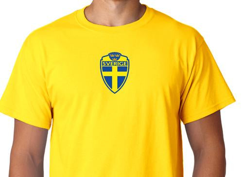 Sverige t-shirt med logo tryck