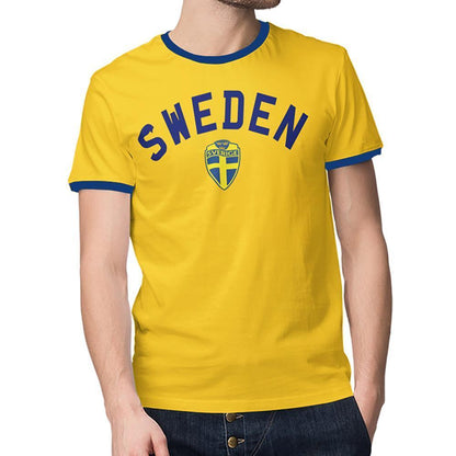 Sweden tipped t-shirt with Sverige print - Highstreet.se