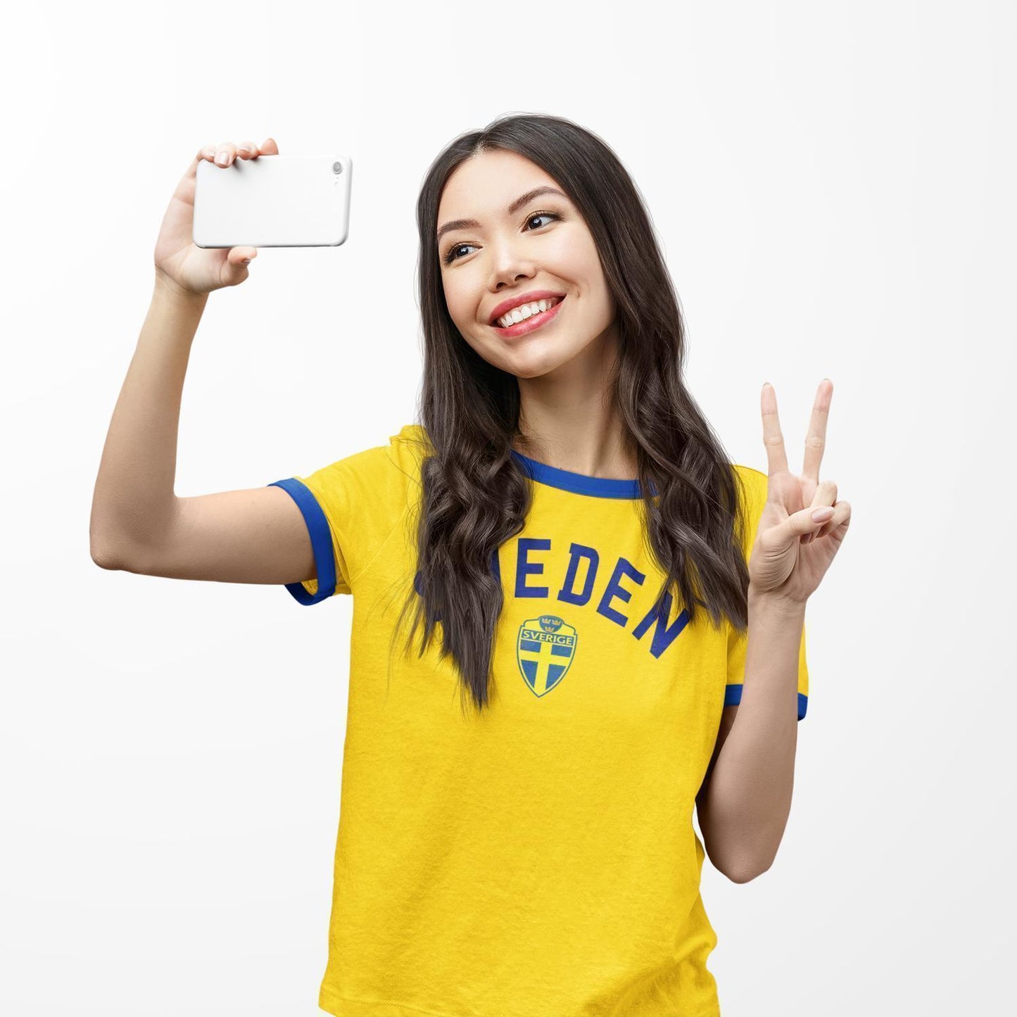 Sweden tipped t-shirt with Sverige print - Highstreet.se