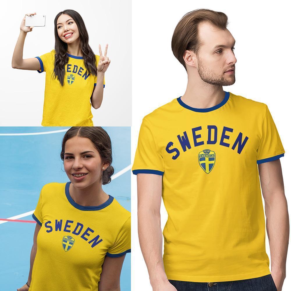 Sweden tipped t-shirt with Sverige print - Highstreet.se