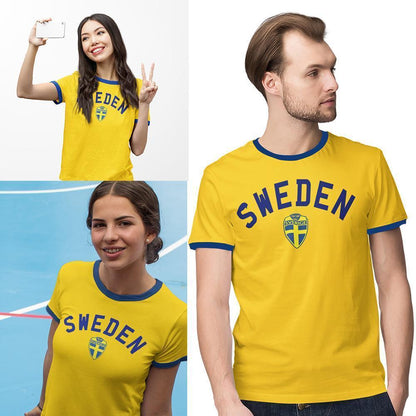 Sweden tipped t-shirt with Sverige print - Highstreet.se