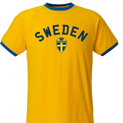 Sweden tipped t-shirt with Sverige print - Highstreet.se