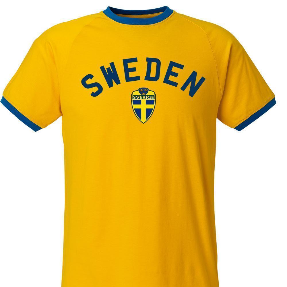Sweden tipped t-shirt with Sverige print - Highstreet.se