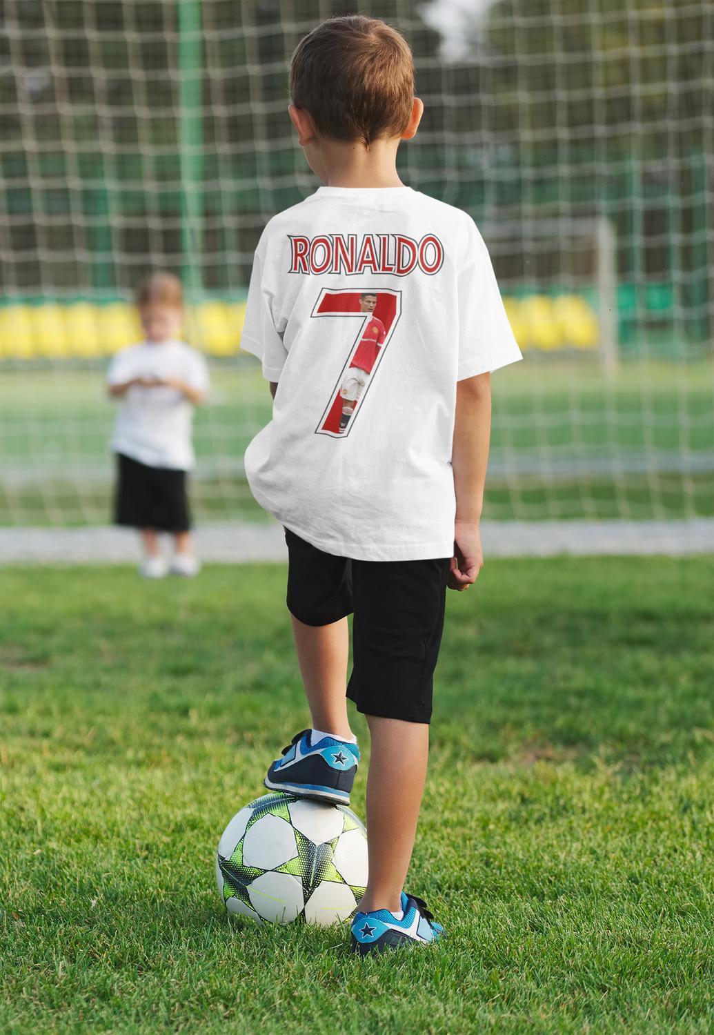 T-shirt REA Ronaldo Portugal United sportströja tryck fram & Bak - Highstreet.se