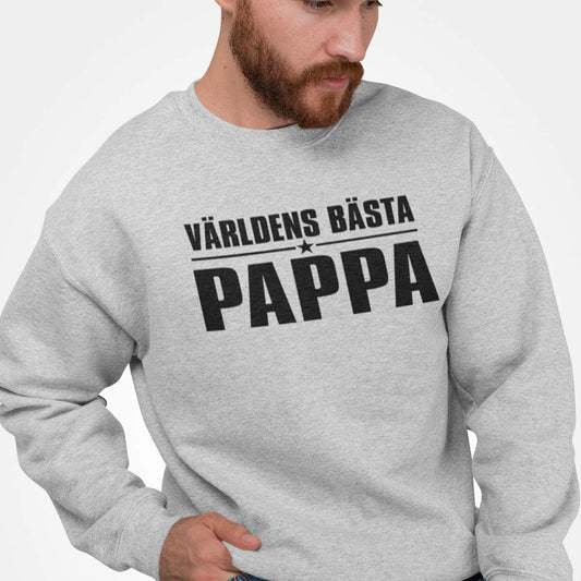 Världens Bästa Pappa sweatshirt tröja farsdag t-shirt - Highstreet.se