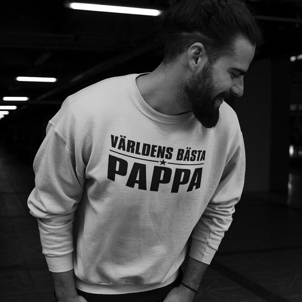 Världens Bästa Pappa sweatshirt tröja farsdag t-shirt - Highstreet.se