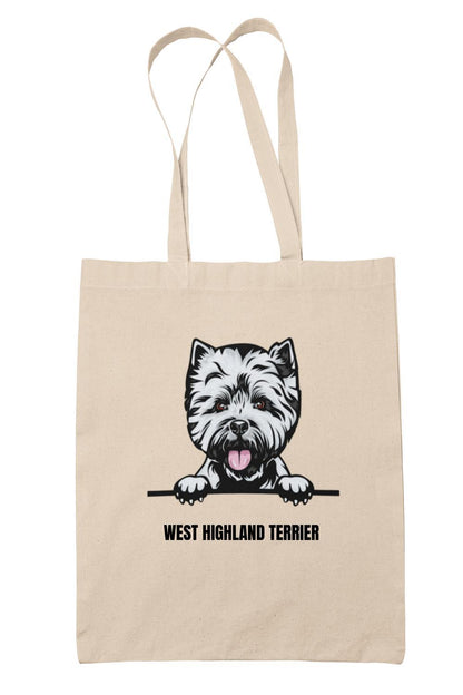 West highland terrier tygkasse hund shopping väska - Tote bag