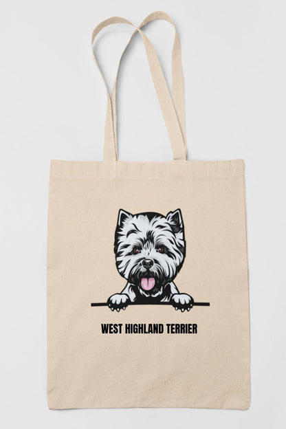 West highland terrier tygkasse hund shopping väska - Tote bag