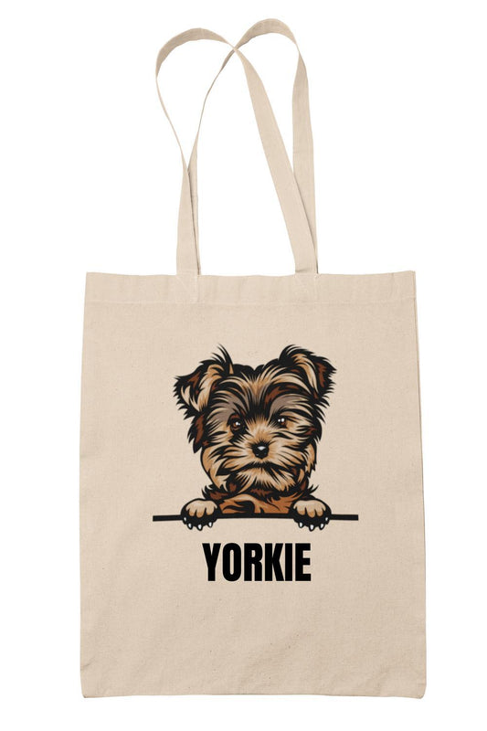 Yorkshire terrier Yorkie tygkasse hund shopping väska Tote bag