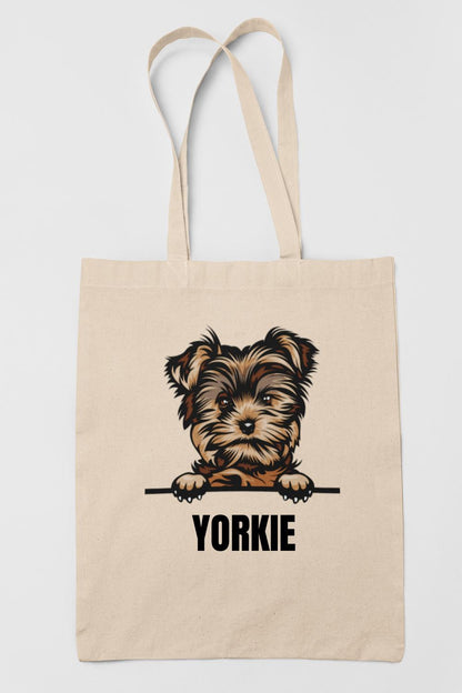Yorkshire terrier Yorkie tygkasse hund shopping väska Tote bag