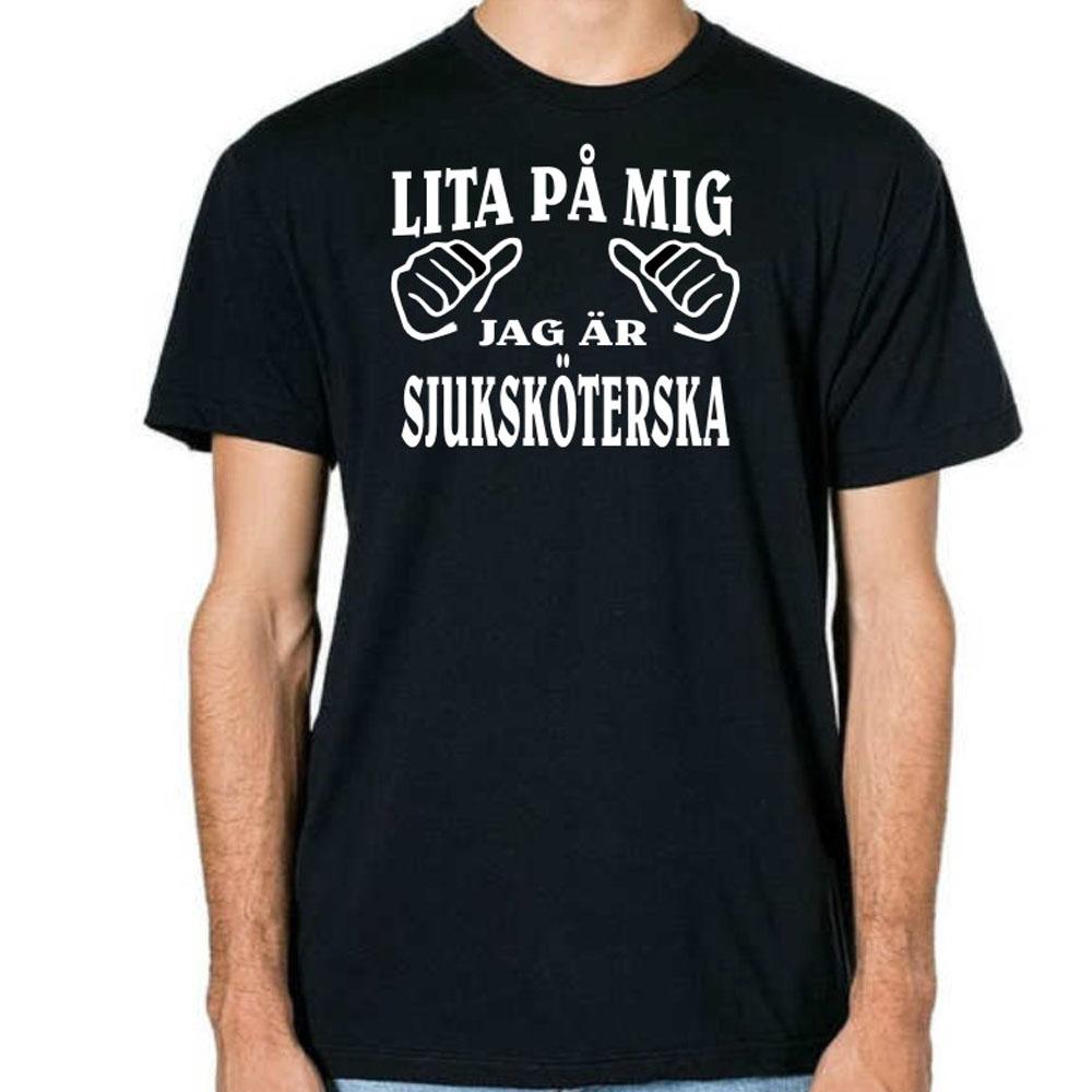 Yrkes Sjuksköterska T-shirt  - Lita på mig jag är Sjuksköterska - Highstreet.se