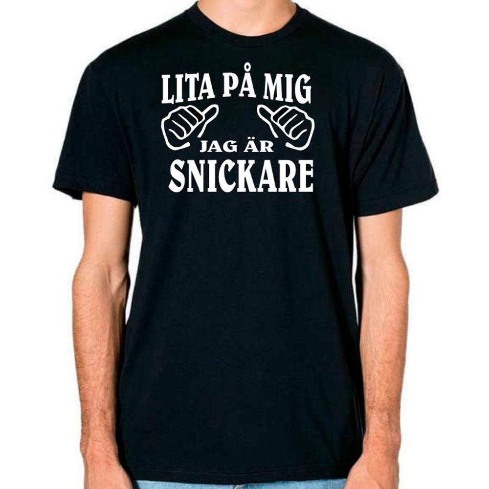 Yrkes Snickare T-shirt  - Lita på mig jag är Snickare - Highstreet.se