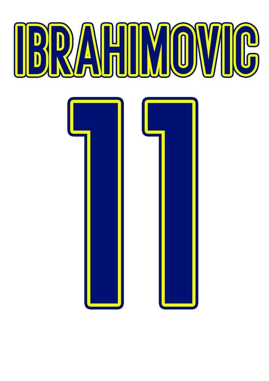 Zlatan Ibrahimovic Sverige  t-shirt med Return of the king tryck - Highstreet.se