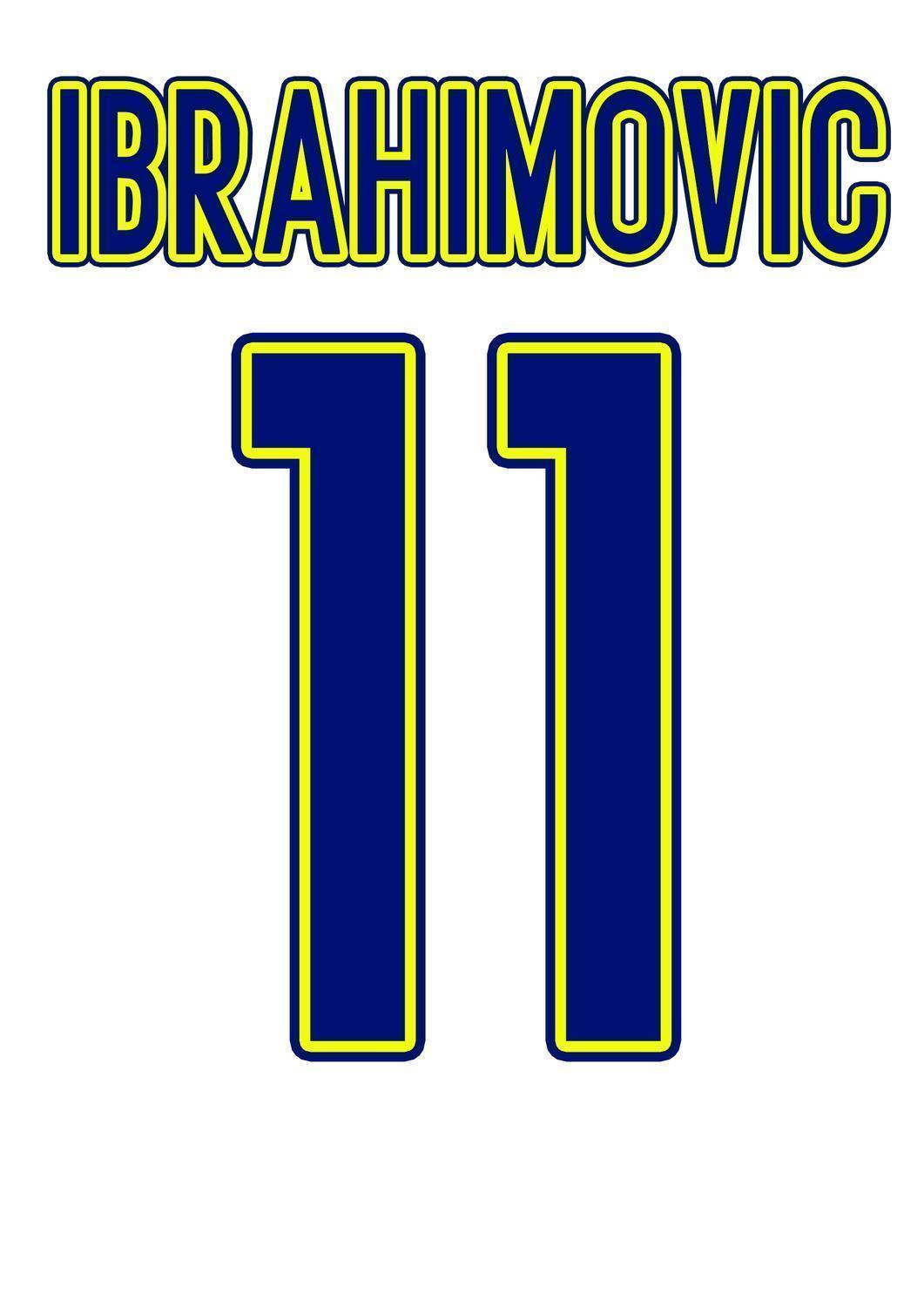 Zlatan Ibrahimovic Sverige  t-shirt med Return of the king tryck - Highstreet.se